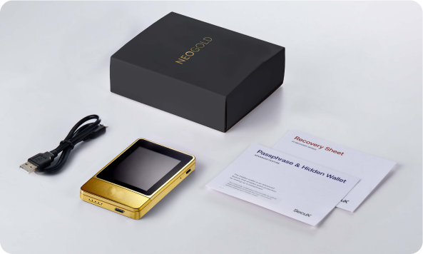 Cryptovaultly NeoGold what's in the box